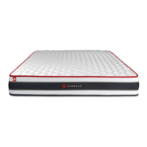 Matelas Ressorts ensachés et mémoire de forme - Confort ferme et accueil tonique - 22 d'épaisseur, 3 zones de confort - Soutien point par point - 2 places