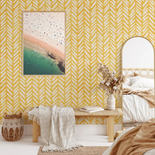 Carta da Parati Geometrica Gialla