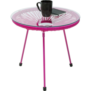 Table d'appoint Acapulco Mono rose Kare Design