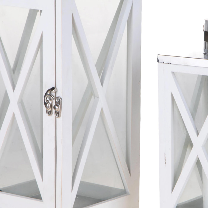 Lanterna Legno - Pezzi 1 - 16xH40x16cm - Bianchi Dino SpA