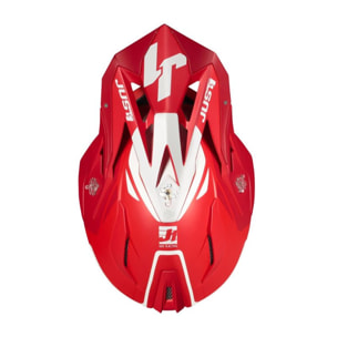 CASCO OFFROAD  J18 PULSAR RED-WHITE - Matt JUST1