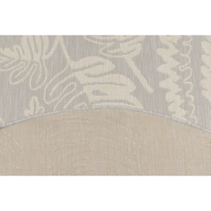 Samba - tapis intérieur extérieur motif feuilles, gris