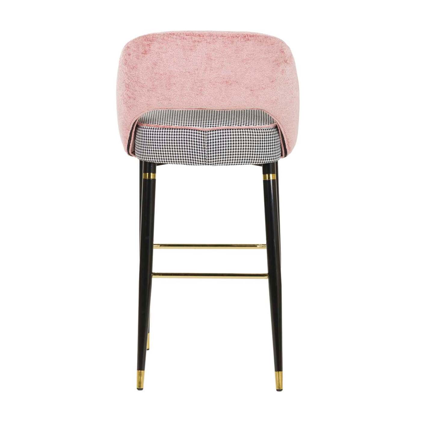 Taburete Velvet Rosa Houston 51x53x102 Cm