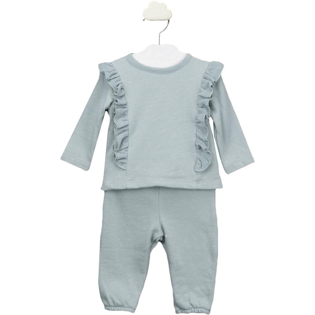 Conjunto Chandal Volantes Niña Nordic Azul