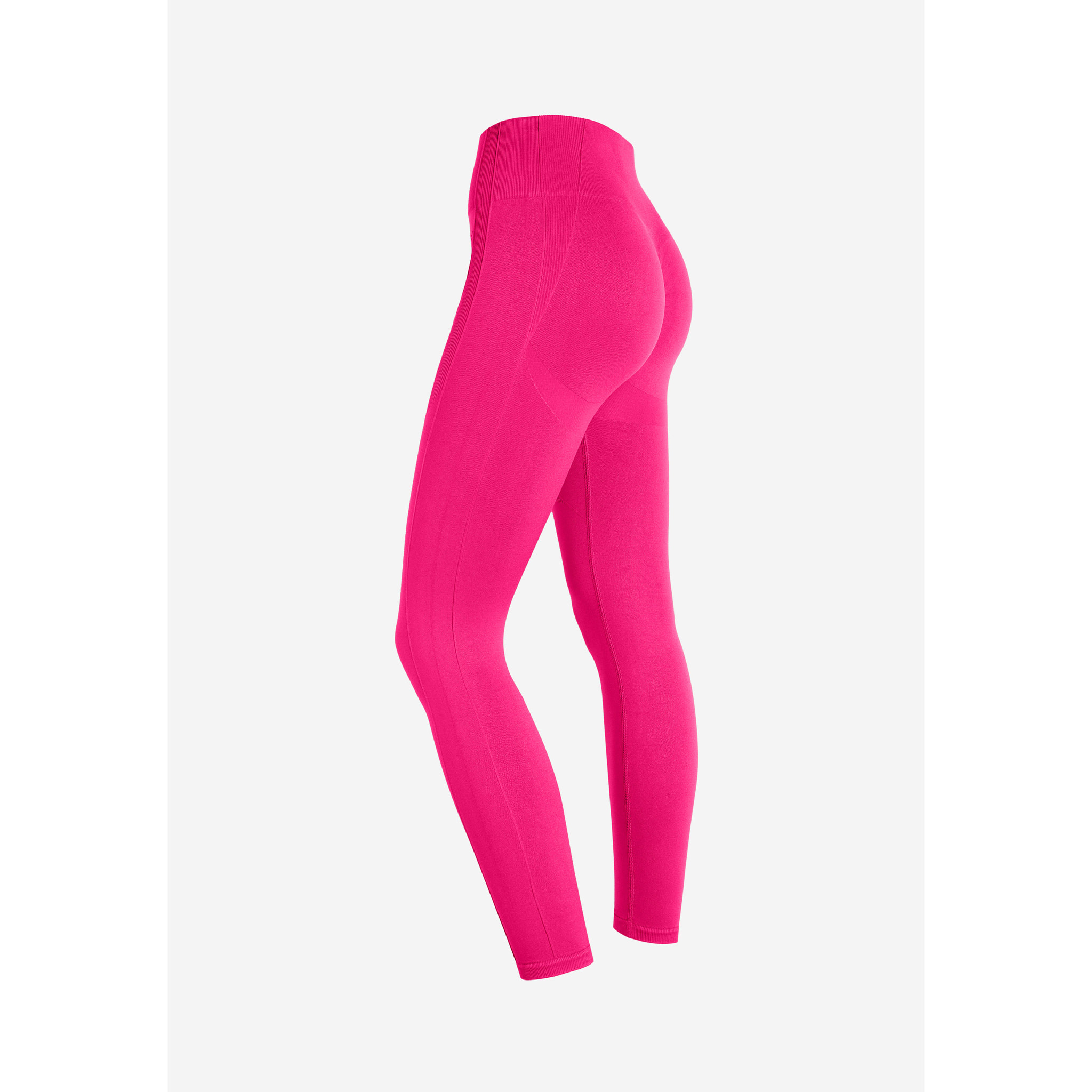 Leggings seamless vita alta 7/8 con dettagli in costina