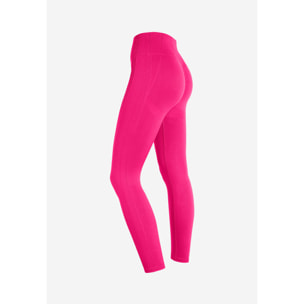 Leggings seamless vita alta 7/8 con dettagli in costina