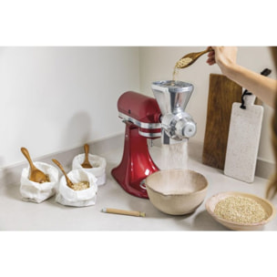 Robot pâtissier KITCHENAID 5KSM185PSECA POMME D'AMOUR, 4,8 L, accessoires inox, bol 3L, couvercle antiprojections