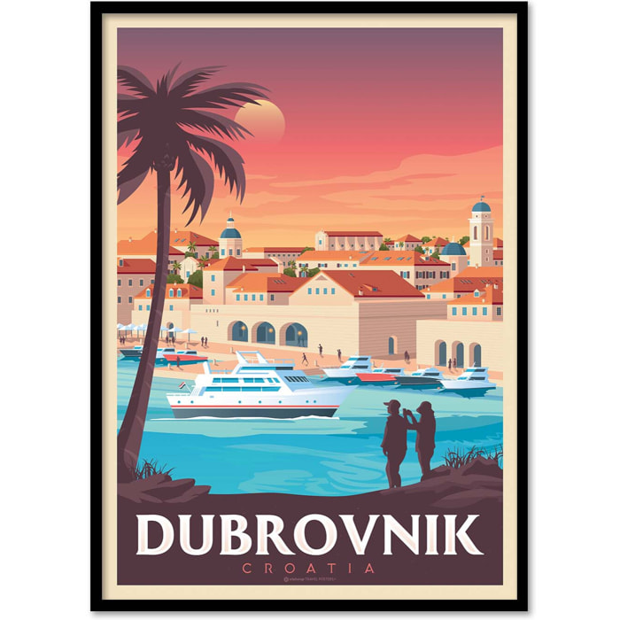 Affiche - Dubrovnik - Olahoop Travel Posters