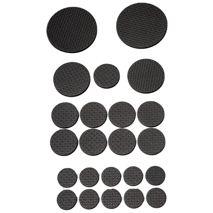 Lot de 50 patins de protection noir