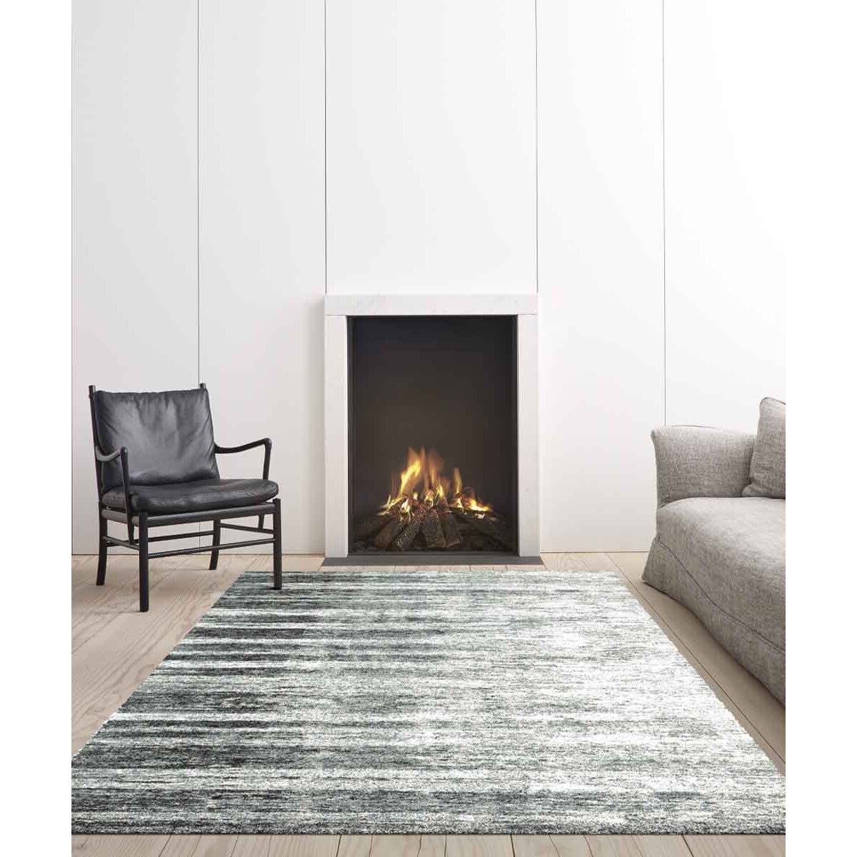 Tappeto Moderno Living Salotto Grigio Varie Misure