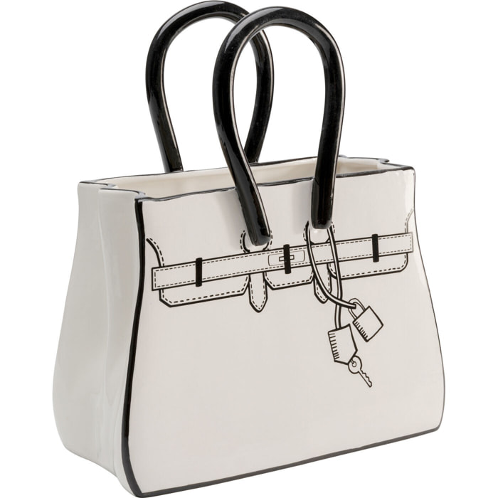 Vase Favola sac blanc et noir Kare Design
