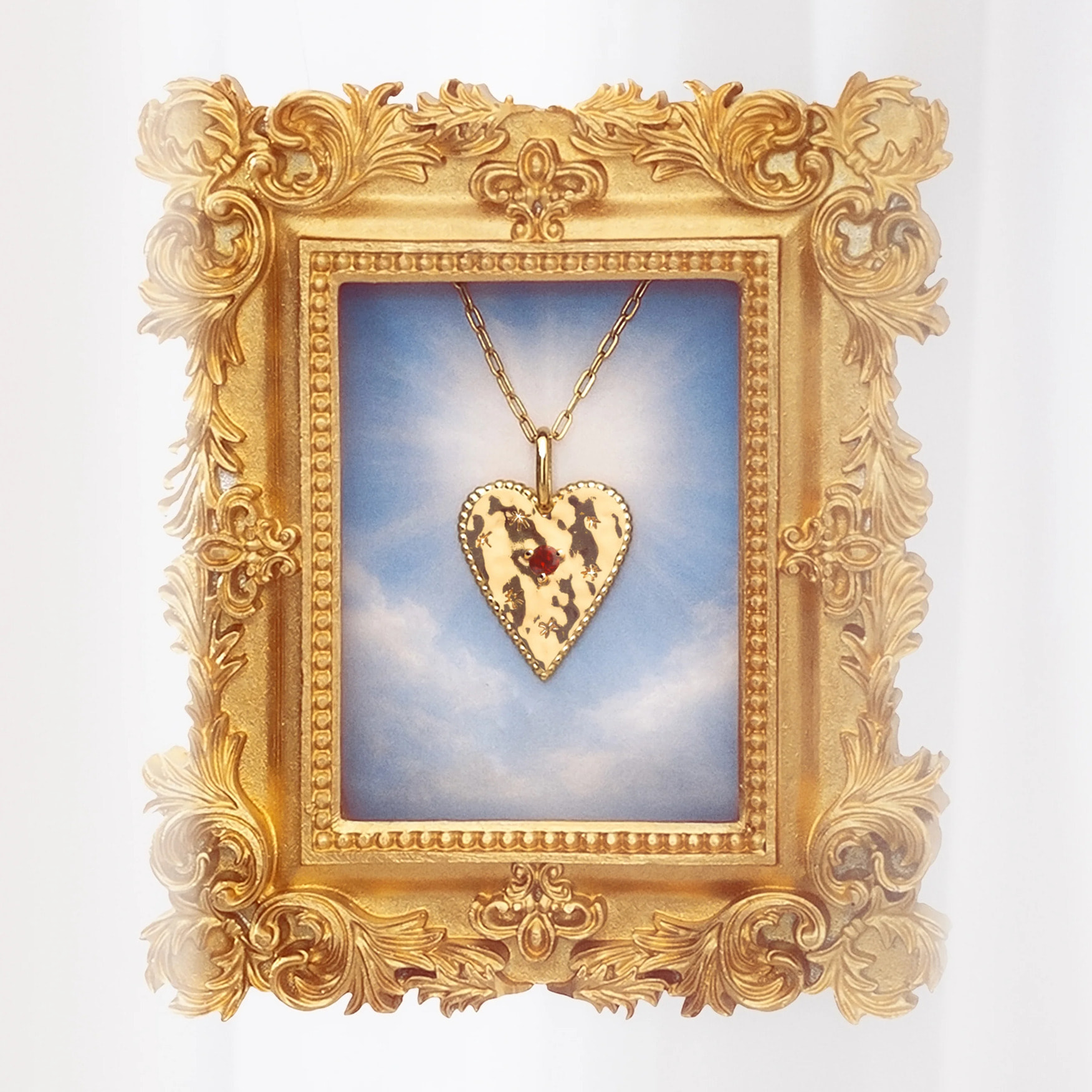 Charm Raw Heart Placcato Oro