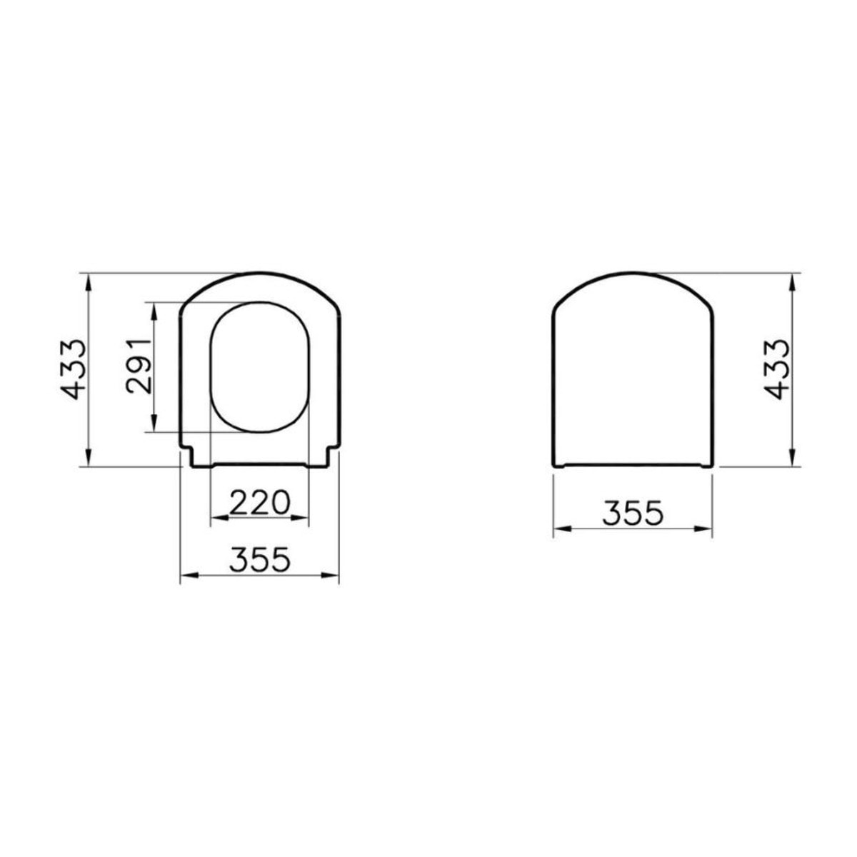 Abattant WC VitrA Valarte duroplast blanc 124-003R009