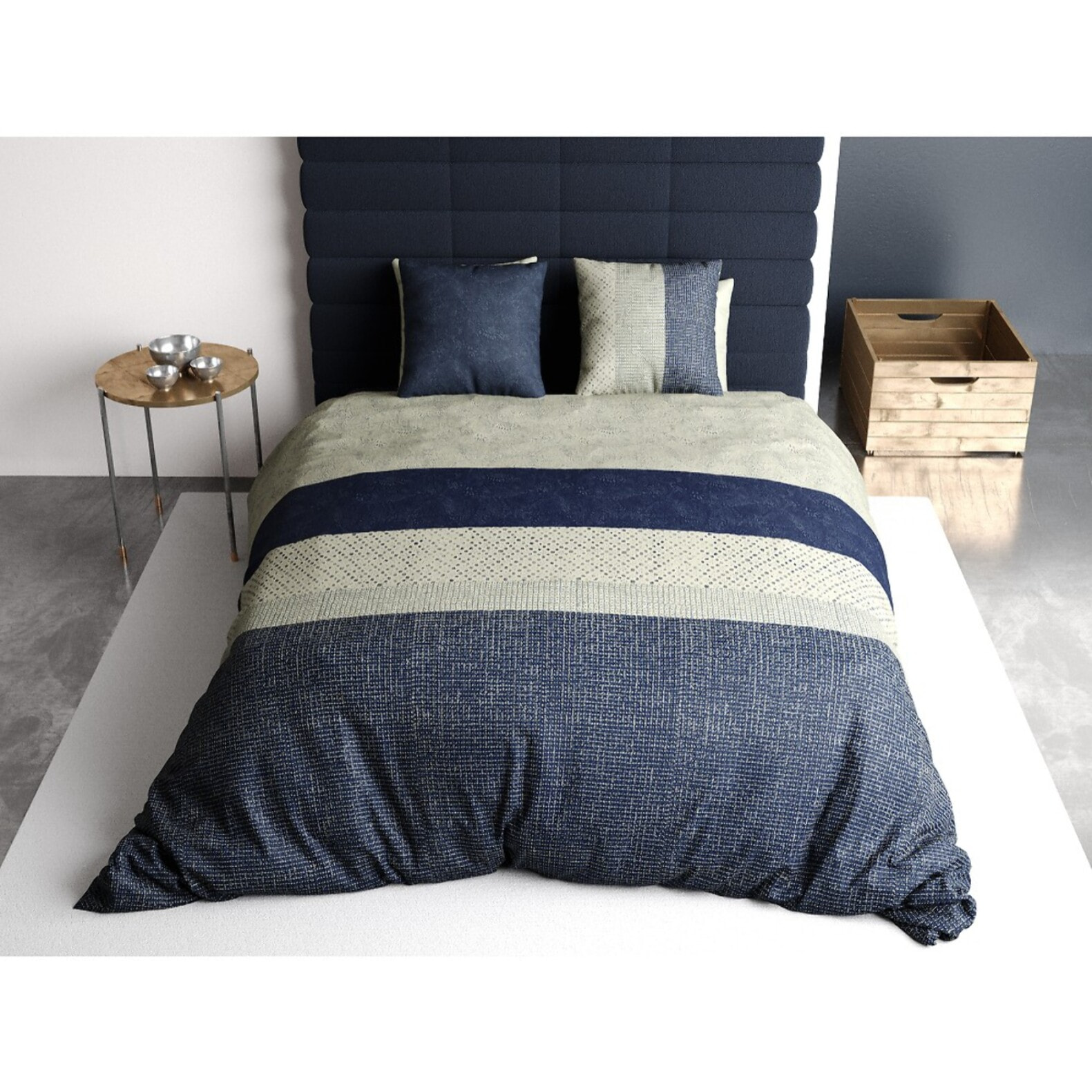 Parure housse de couette imprimée + 2 taies Crepuscule