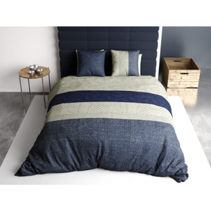 Parure housse de couette imprimée + 2 taies Crepuscule