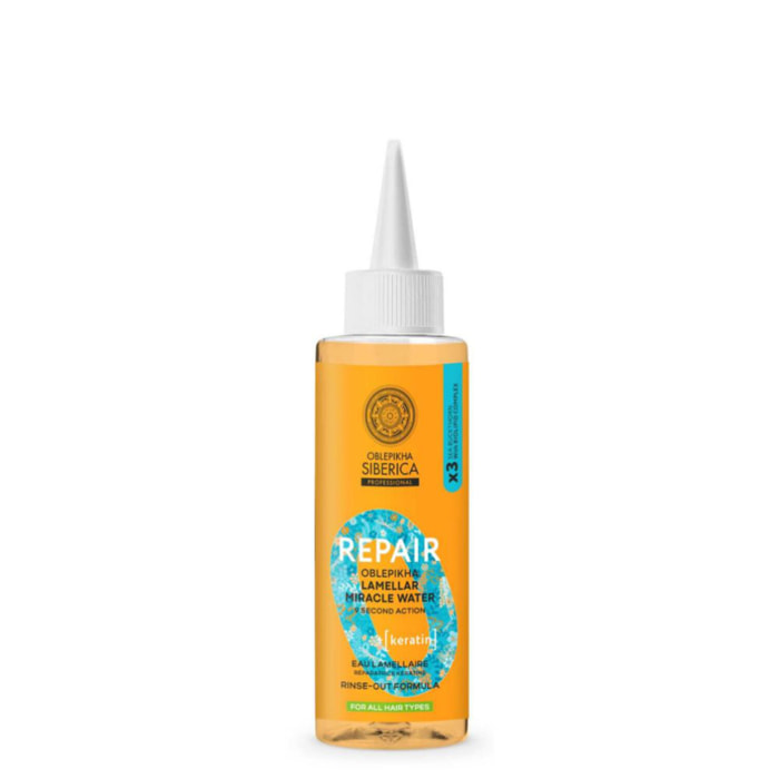 Oblepikha_O Repair - Eau Lamellaire Kératine à l'argousier Cheveux Secs et Abimés 200ml