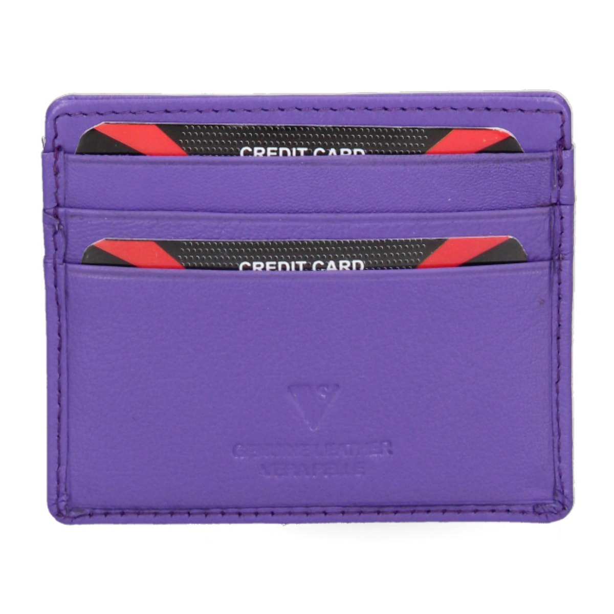 Porta carte da uomo In Vera pelle Made in Italy 10x8,5x0,5 cm