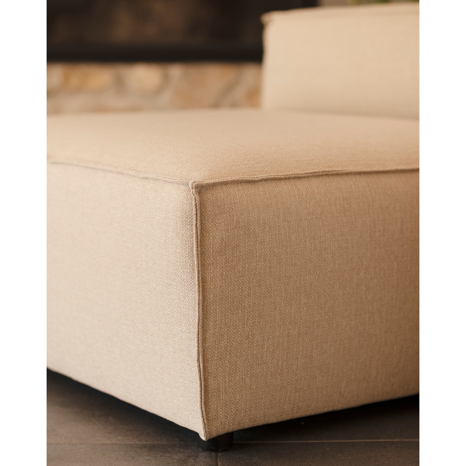 Fauteuil couleur marron beige de 110x90cm Hauteur: 70 Longueur: 110 Largeur: 90