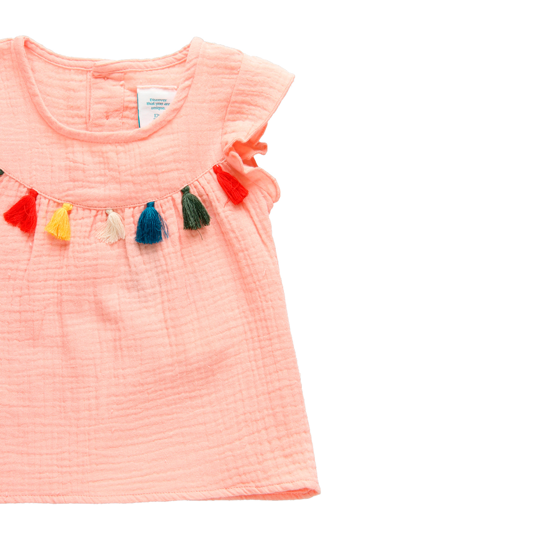 Blusa de tejido fantasía de bebé niña