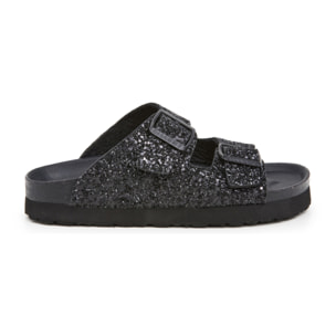 SANDALO CON ZEPPA BILLOWY NERO