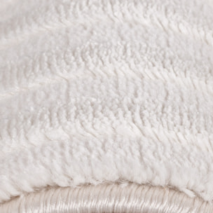OIA - Tapis moderne à motif arc nuance ton sur ton Creme