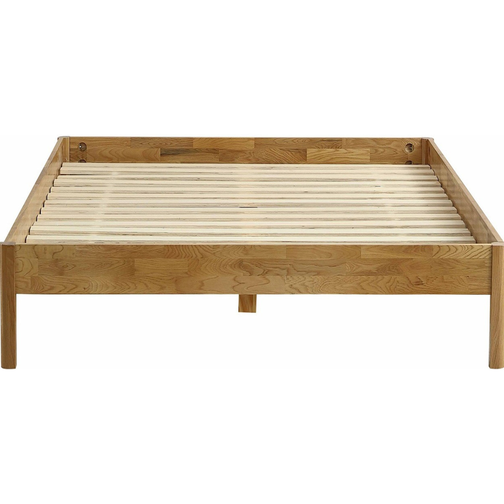 Lit en chêne massif + Matelas double confort - AINA & DUAL CONFORT