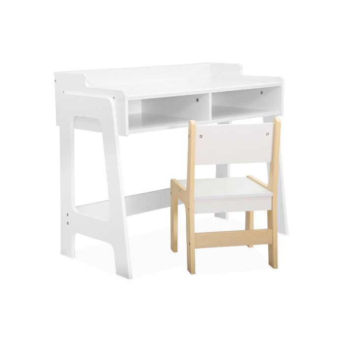 Bureau blanc avec chaise pour enfant