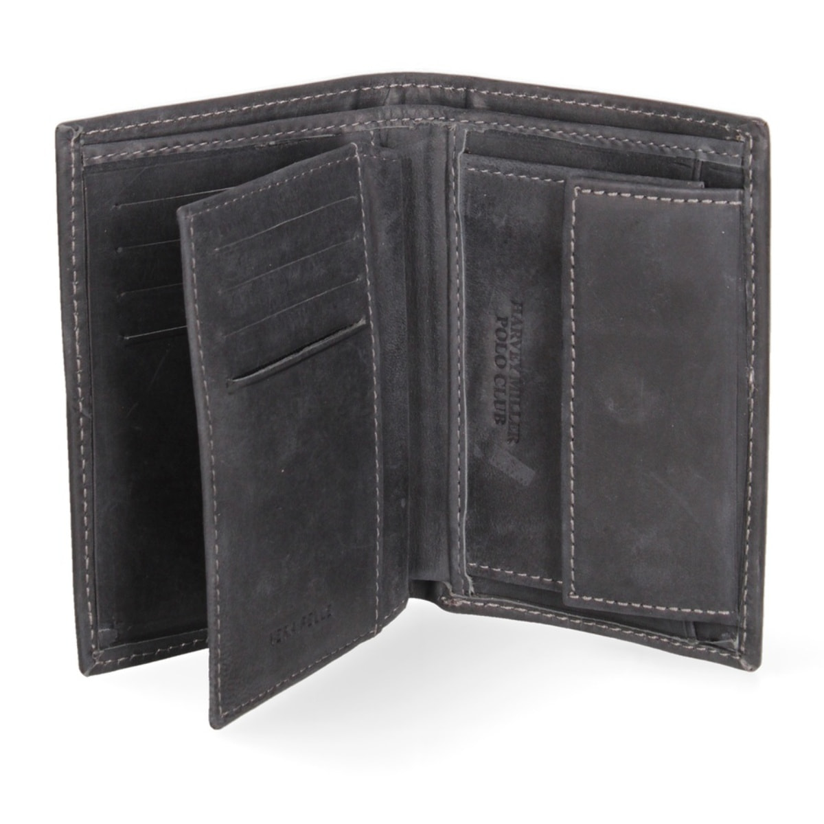 Portafoglio uomo in vera pelle - Modello False - Sfoderato - 12.0 x 9.5 x 2.0 cm
