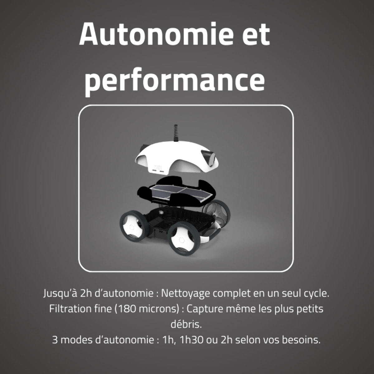 Bestway Robot piscine Falcon+ nettoyage fond et pentes 28 m² max