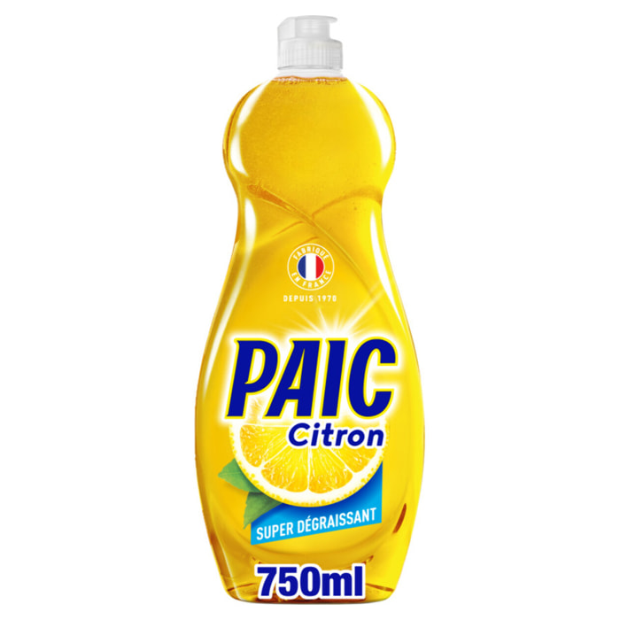 Pack de 12 - Liquide Vaisselle Paic Citron - 750ml