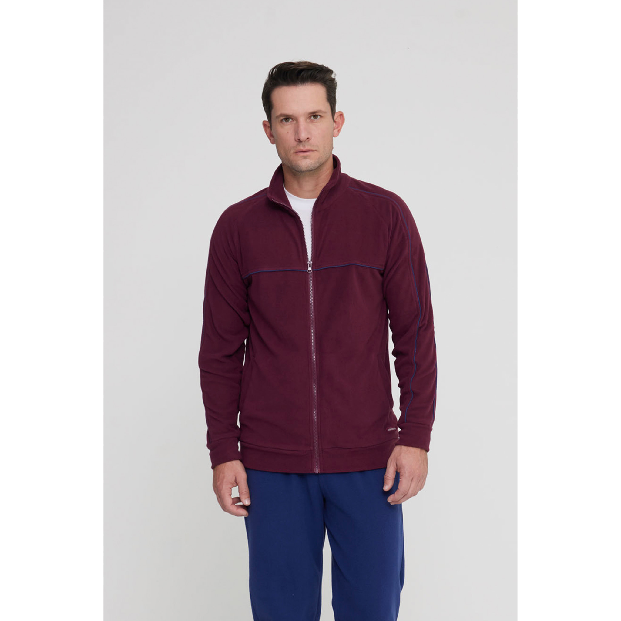 Pigiama uomo brooklyn in pile con zip Noidinotte