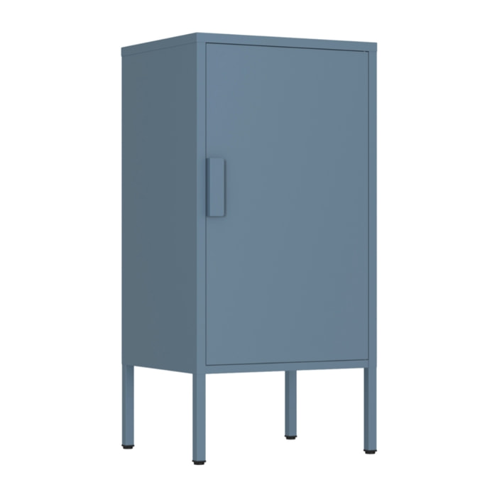 Armadietto basso in metallo 1 anta 35x46x72cm blu - Pop