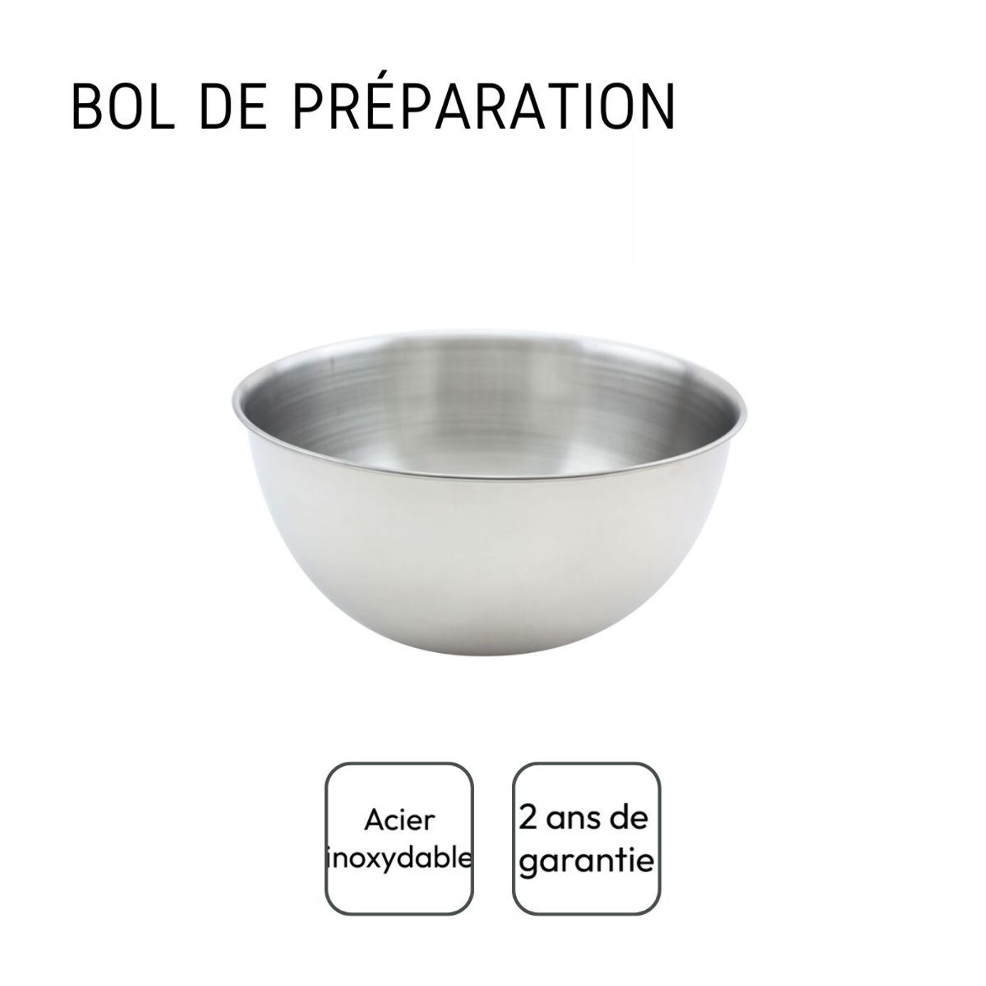 Bol à mixer en inox Fackelmann Basic