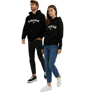 Sudadera Básica Varsity Hoodie en Negro D.Franklin