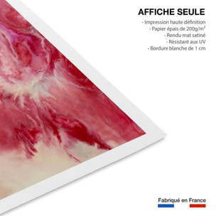 Poster vanille fraise Affiche seule