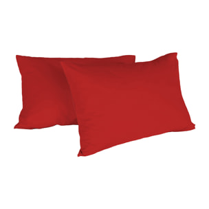 COPPIA FEDERE MAX COLOR, 100% Cotone, Made in Italy - ROSSO