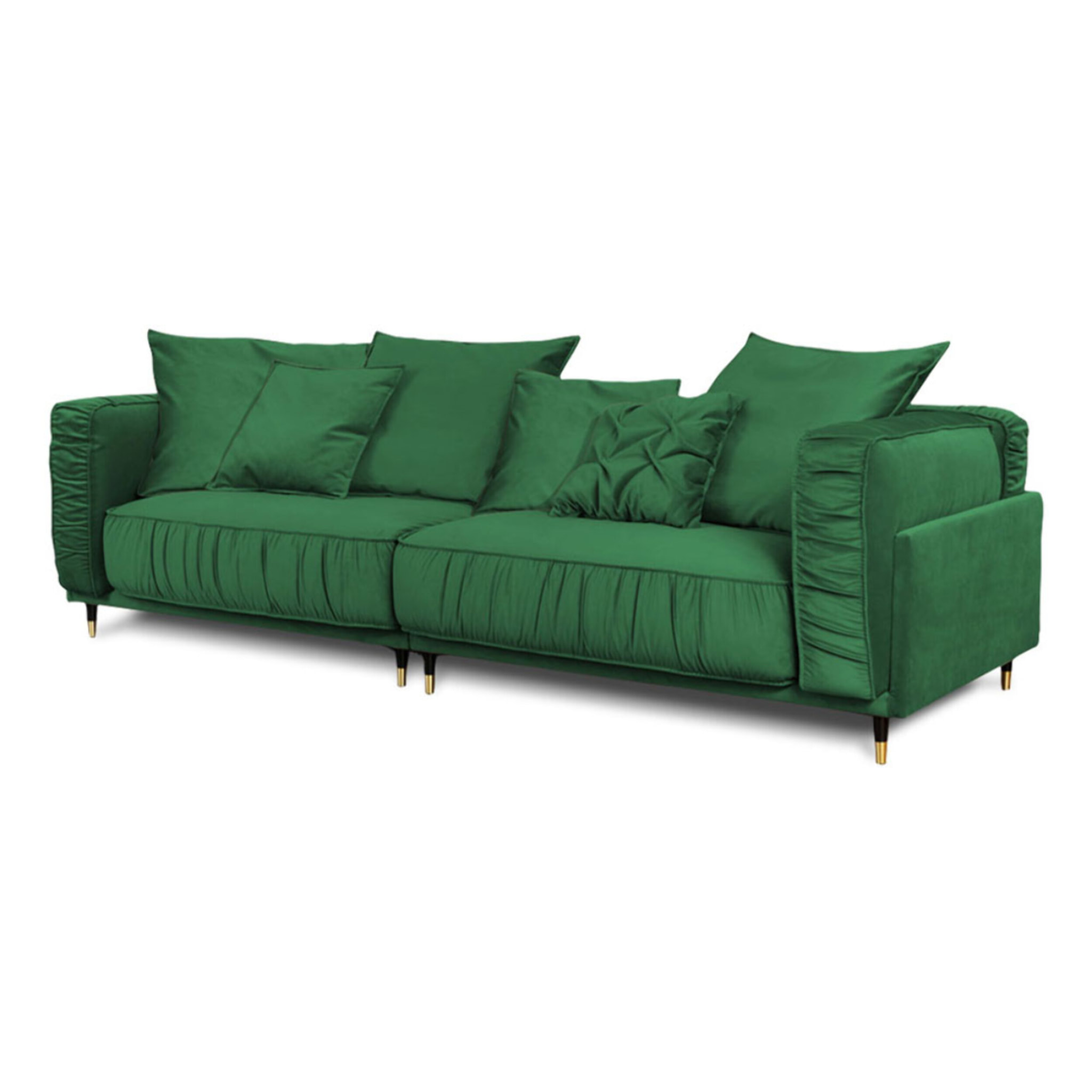 Canapé Droit Velours Fiorenzo - 4 places