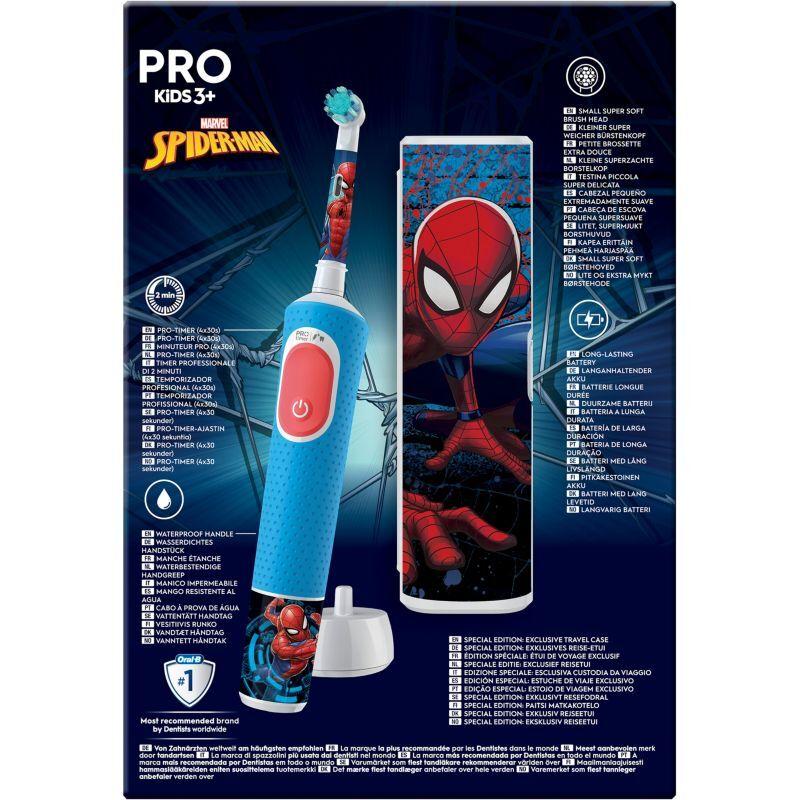 Brosse à dents électrique ORAL-B Vitality Pro Kids Spiderman + Etui