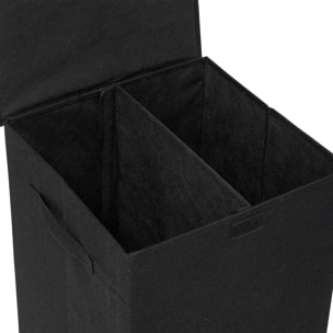 Panier à linge "Colorama" noir 74L