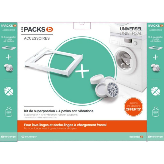 Kit de superposition ESSENTIELB UNIVERSEL + 4 patins
