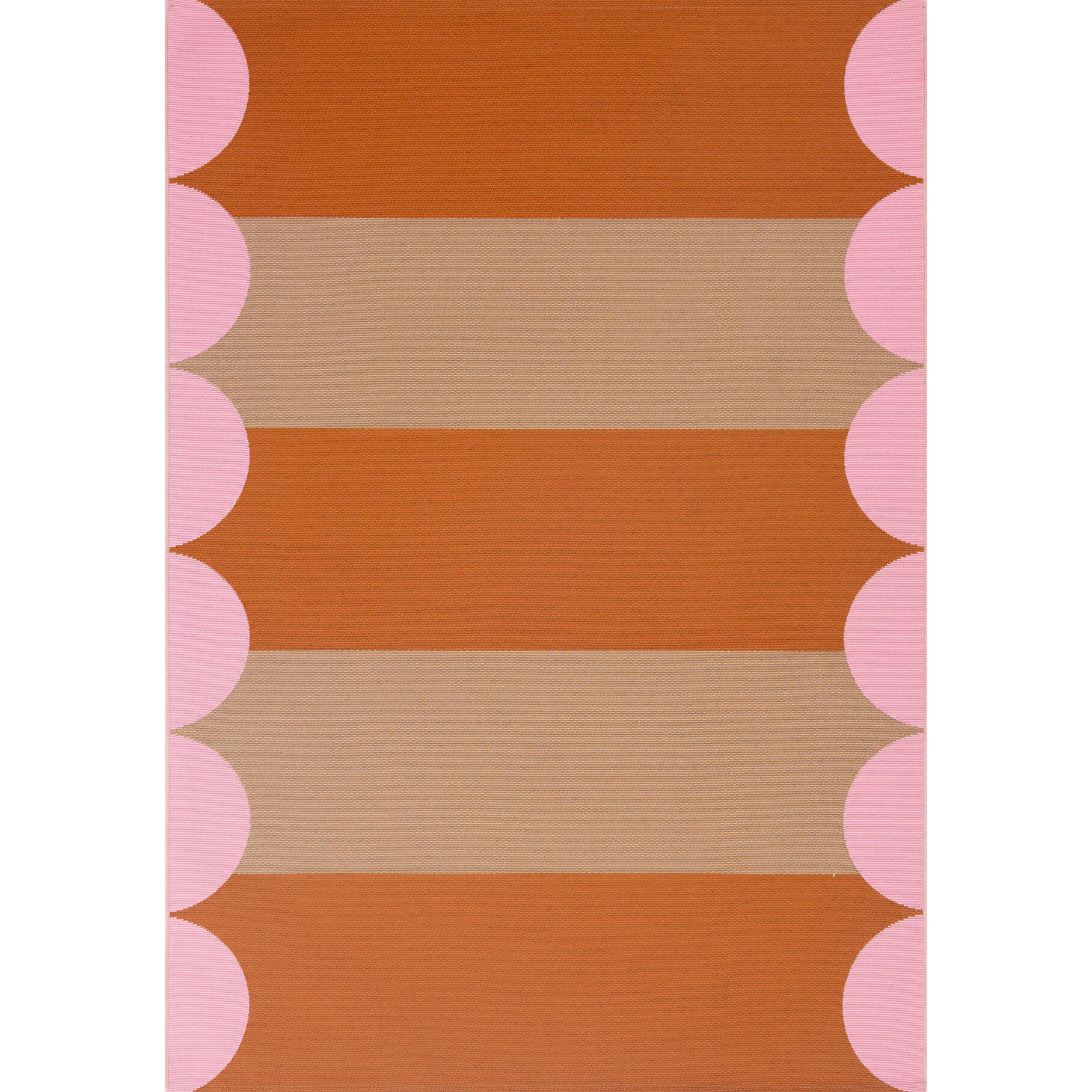 AZUR - Tapis intérieur/extérieur esprit art déco beige