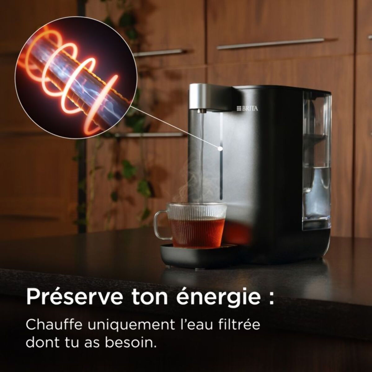 Fontaine à eau BRITA CUBE (4.0 L) technologie UV-C + 1 filtre à eau MAXTRA PRO Expert anti-tartre
