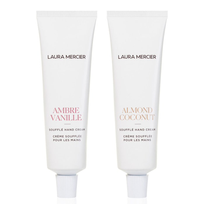 Soufflé Hand Cream Duo - Coffret Crèmes Mains Ambre-Vanille et Amande-Coco 2x55ml