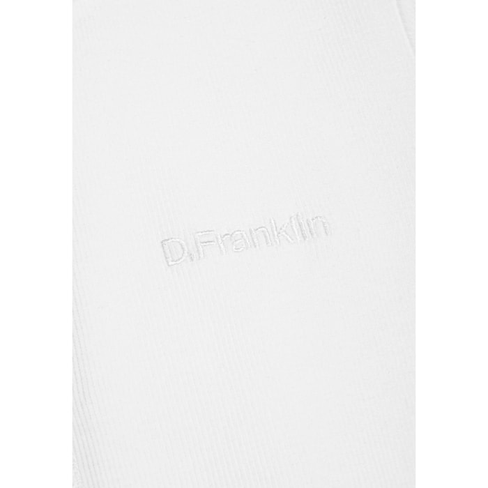 Camiseta Mujer Rib Blanco