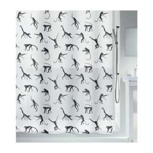 Rideau de douche PEVA MONKEY 180x200cm Motif singes Spirella