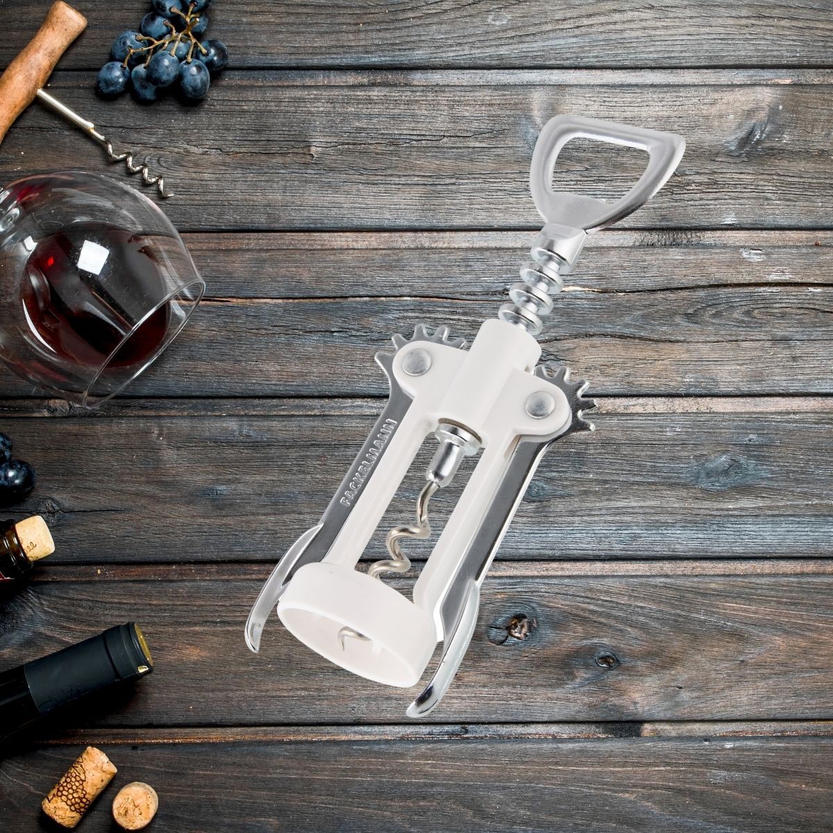 Tire-bouchon à levier blanc avec décapsuleur Fackelmann Bar Concept