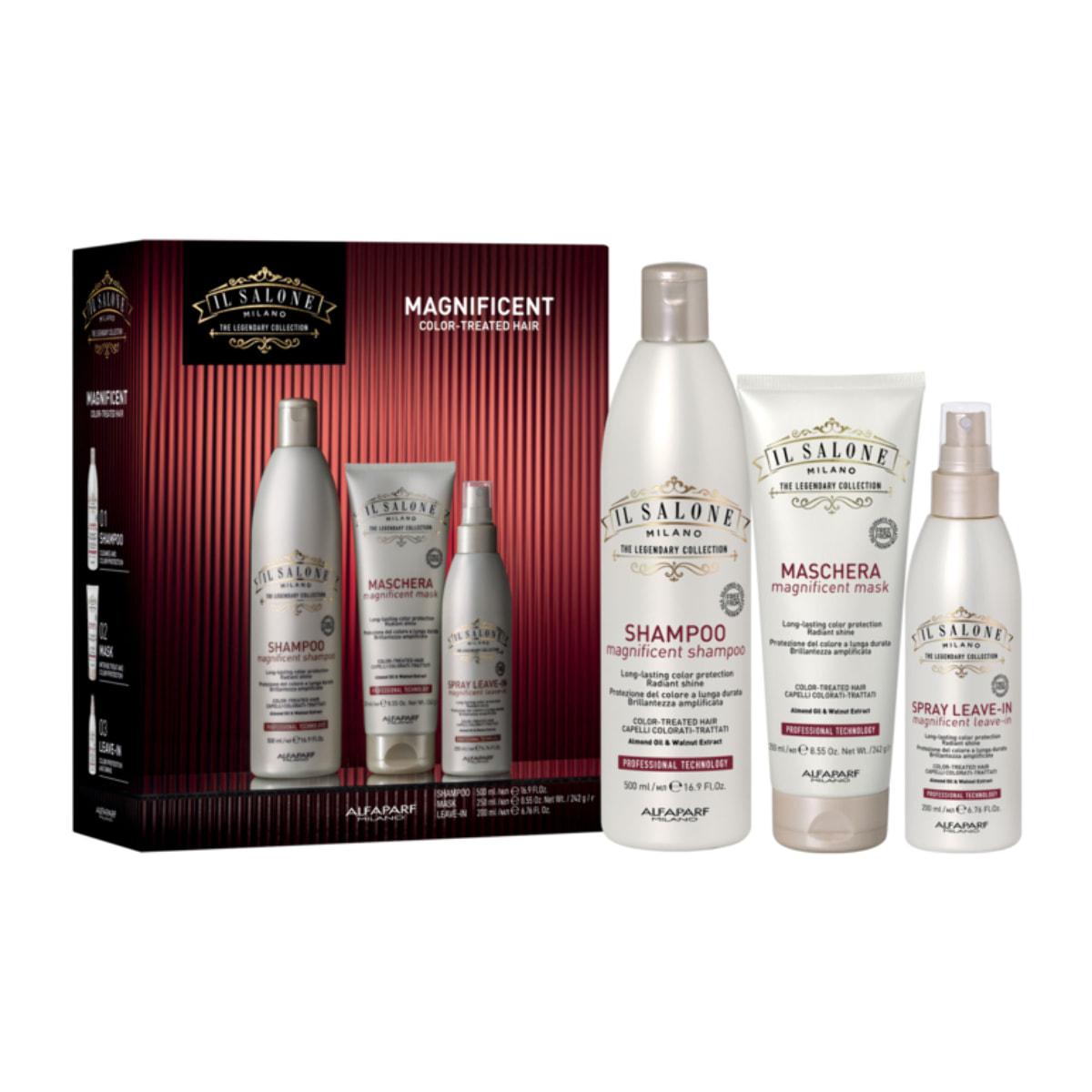ALFAPARF MILANO Set Il Salone Magnificent Shampoo 250ml + Mask250 + Spray leave In 200ml