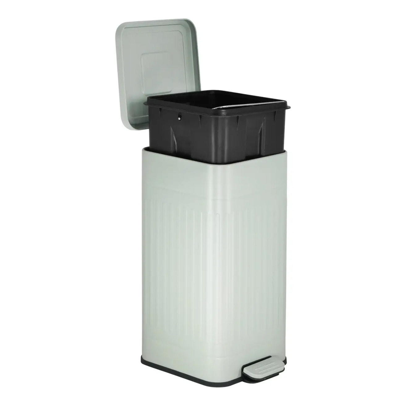 Poubelle Nova avec Pedale 30L Vert Celadon 35x27x58 cm