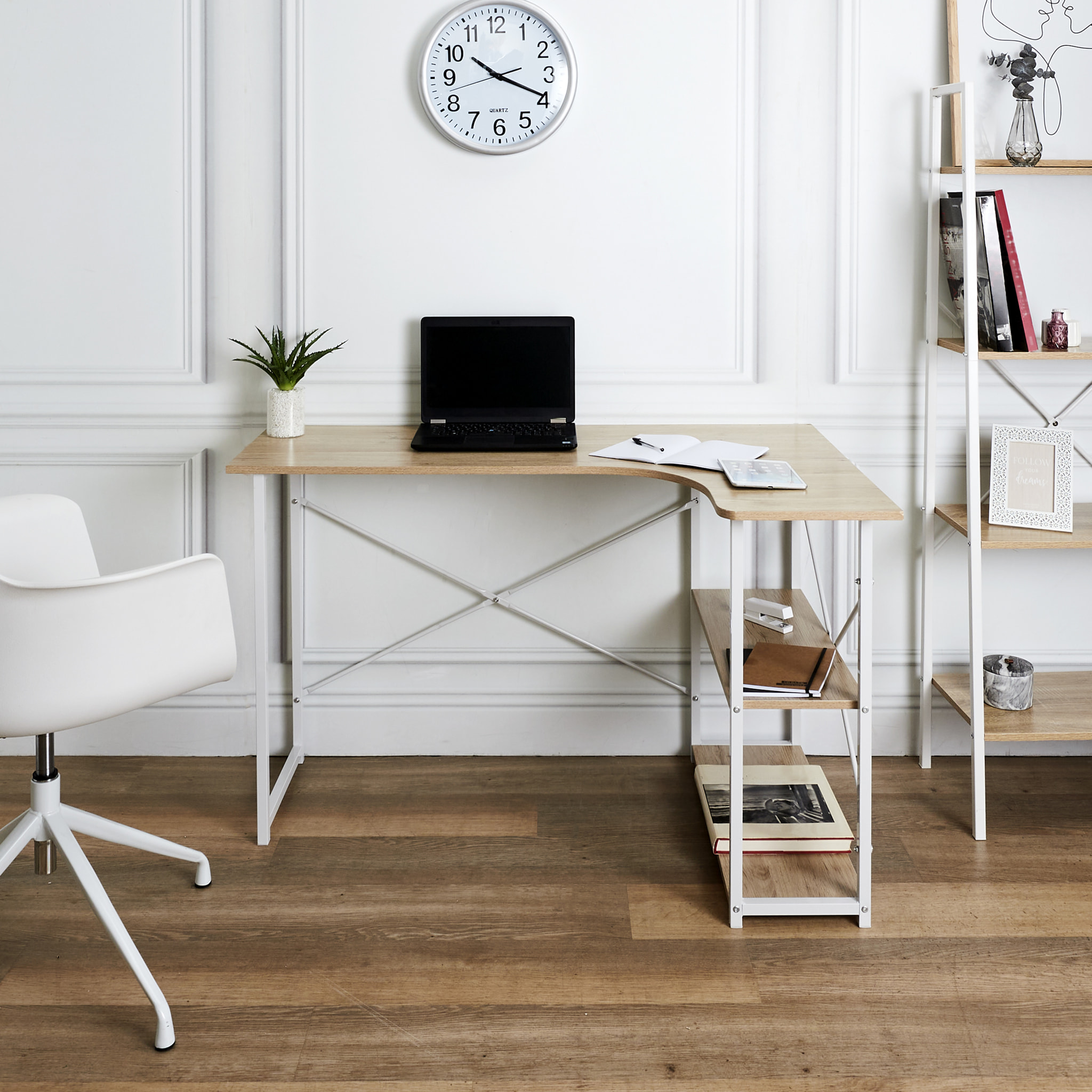 Bureau D Angle Job Blanc