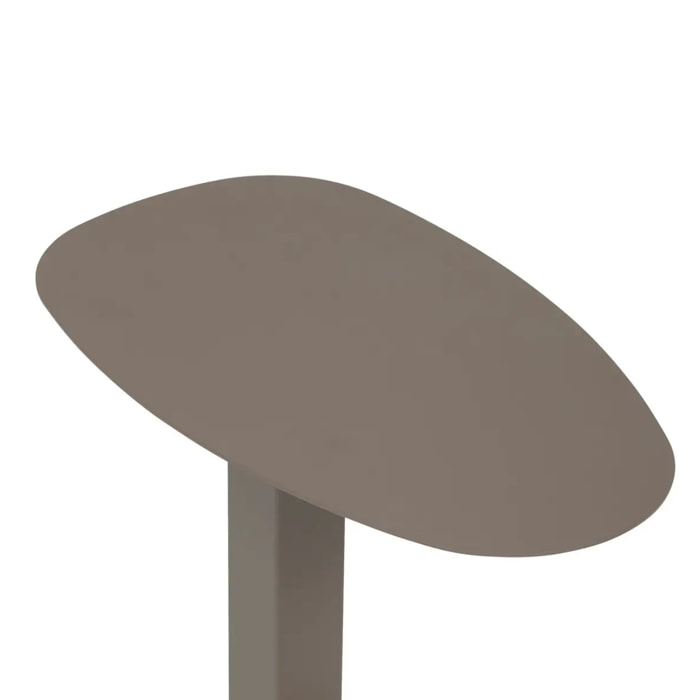 Table d'appoint de jardin Venuzia 50x30x50cm café